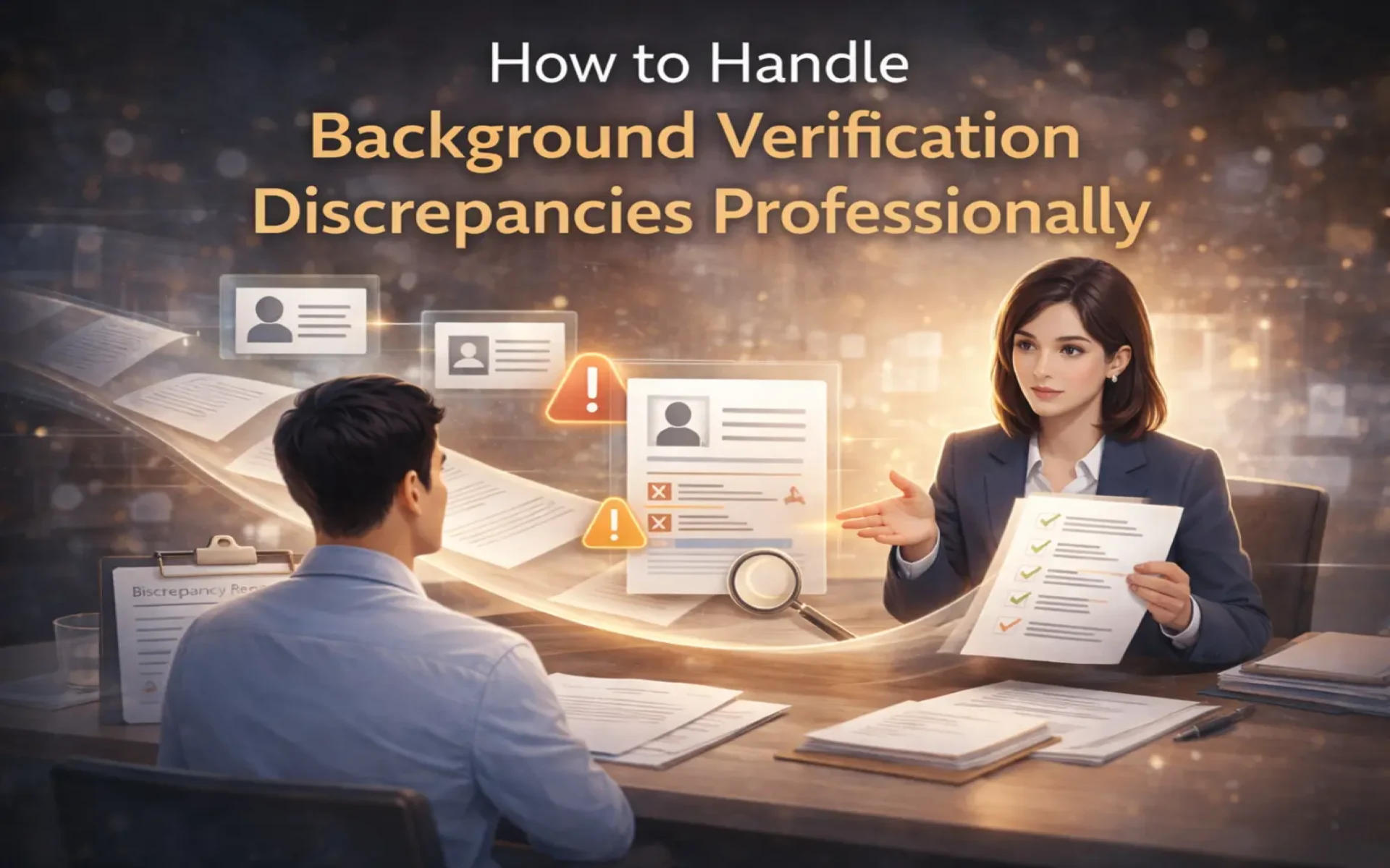 How to Handle Background Verification Discrepancies Professionally