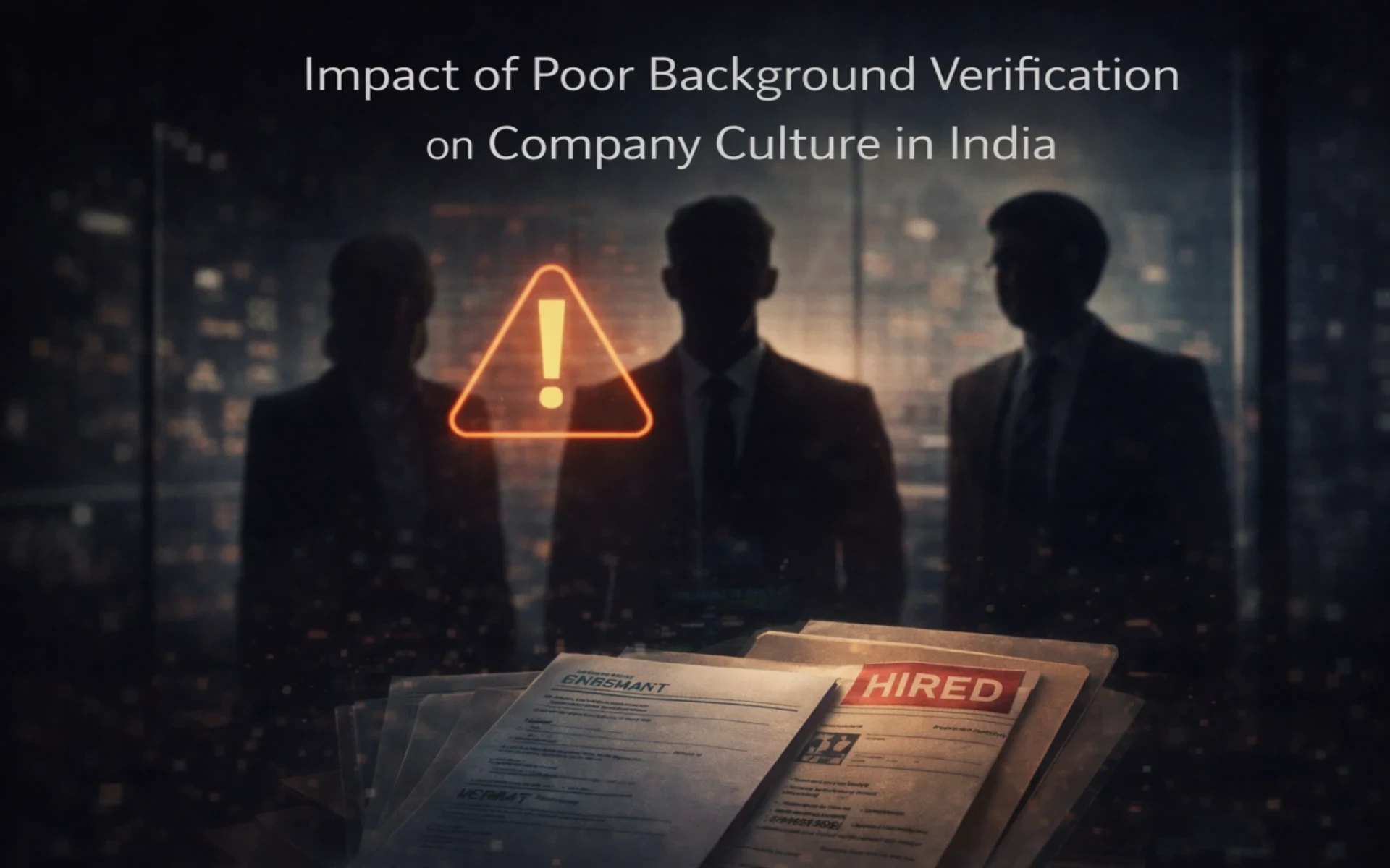 Impact of Poor Background Verification on Company Culture
